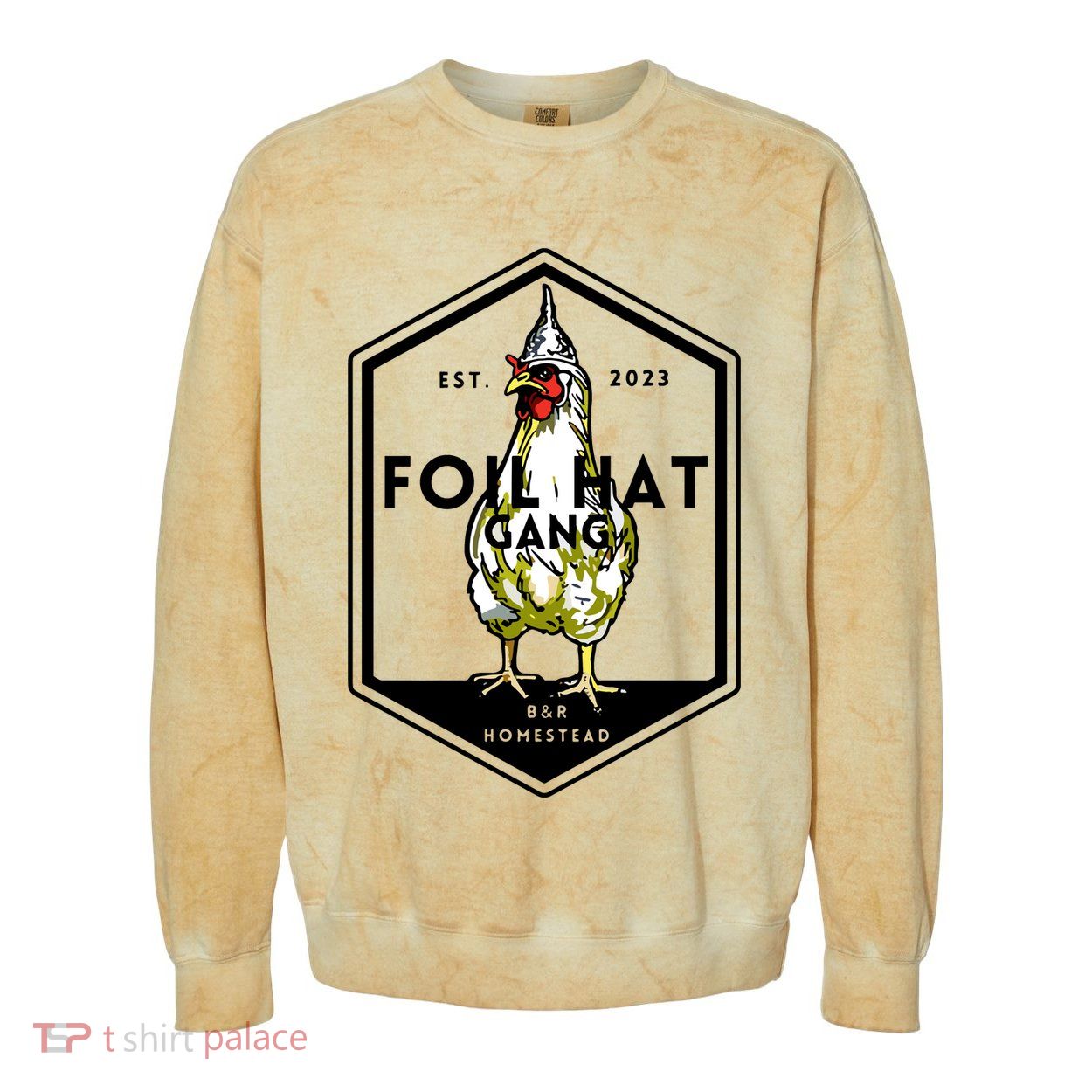 Jessica Rojas Foil Hat Gang Colorblast Crewneck Sweatshirt