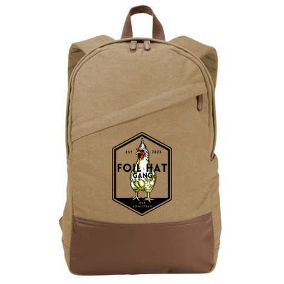 Jessica Rojas Foil Hat Gang Cotton Canvas Backpack