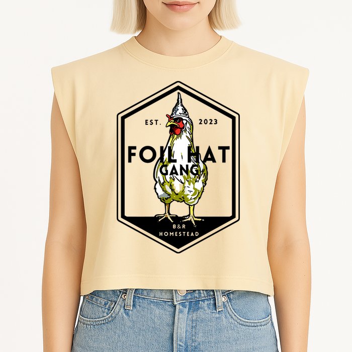 Jessica Rojas Foil Hat Gang Garment-Dyed Women's Muscle Tee
