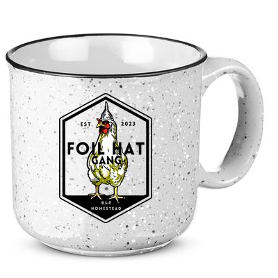 Jessica Rojas Foil Hat Gang 15oz Campfire Ceramic Mug