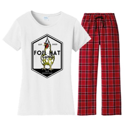 Jessica Rojas Foil Hat Gang Women's Flannel Pajama Set