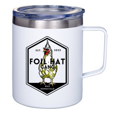Jessica Rojas Foil Hat Gang 12oz Stainless Steel Coffee Mug