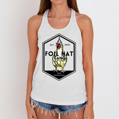 Jessica Rojas Foil Hat Gang Women's Knotted Racerback Tank