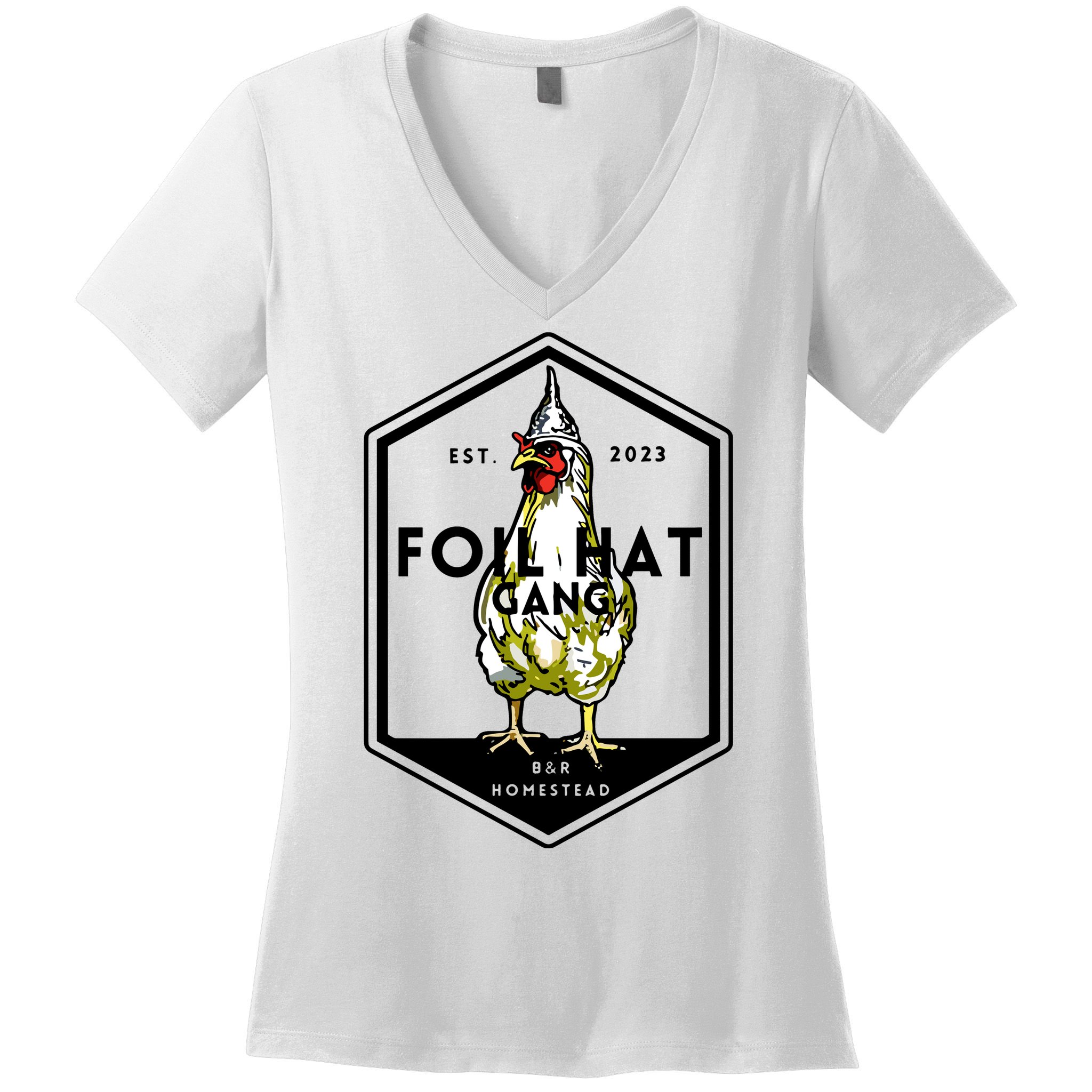 Jessica Rojas Foil Hat Gang Women's V-Neck T-Shirt