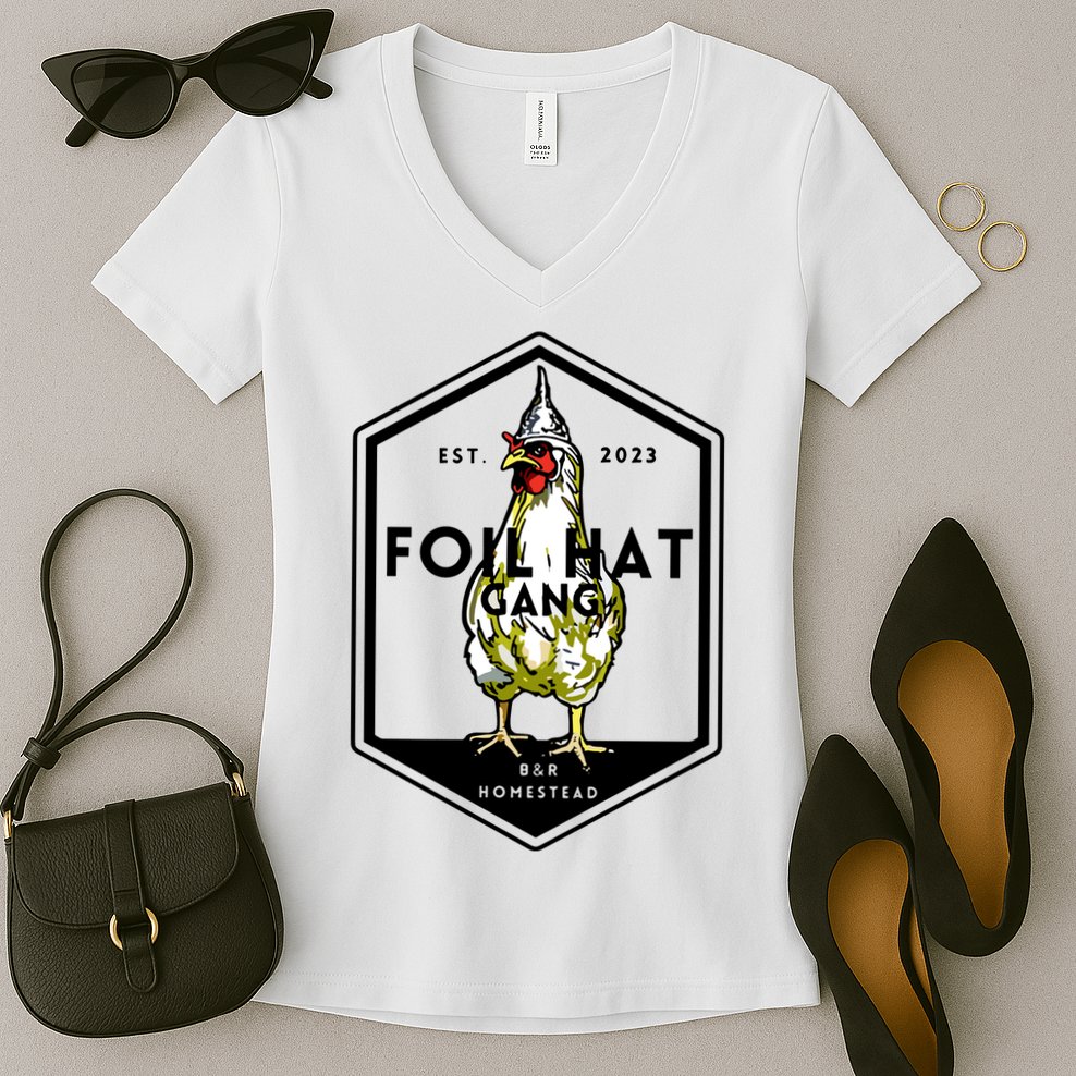 Jessica Rojas Foil Hat Gang Women's V-Neck T-Shirt