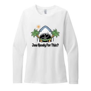 Jaw Ready For This Beach Vacation Funny Womens CVC Long Sleeve Shirt