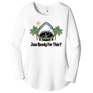 Jaw Ready For This Beach Vacation Funny Women's Perfect Tri Tunic Long Sleeve Shirt