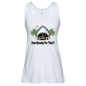 Jaw Ready For This Beach Vacation Funny Ladies Essential Flowy Tank