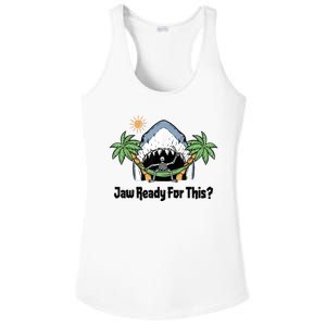 Jaw Ready For This Beach Vacation Funny Ladies PosiCharge Competitor Racerback Tank