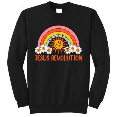 Jesus Revolution funny christian faith cross Sweatshirt