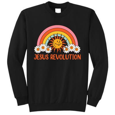 Jesus Revolution funny christian faith cross Tall Sweatshirt