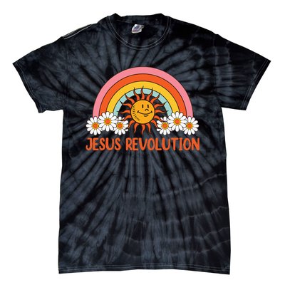 Jesus Revolution funny christian faith cross Tie-Dye T-Shirt