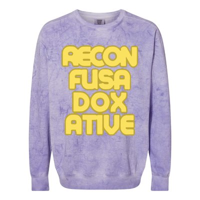 Judaism Recon Fusa Dox Ative Colorblast Crewneck Sweatshirt