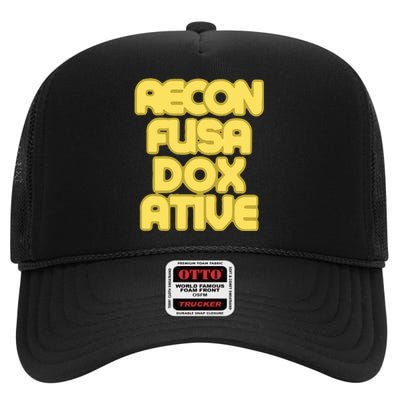 Judaism Recon Fusa Dox Ative High Crown Mesh Back Trucker Hat