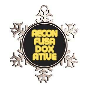 Judaism Recon Fusa Dox Ative Metallic Star Ornament