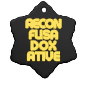 Judaism Recon Fusa Dox Ative Ceramic Star Ornament