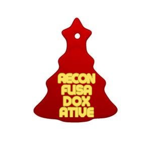 Judaism Recon Fusa Dox Ative Ceramic Tree Ornament