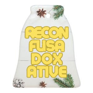 Judaism Recon Fusa Dox Ative Ceramic Bell Ornament