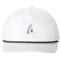 Jaw Ready For This Funny Shark Lover Ocean Wildlife Snapback Five-Panel Rope Hat