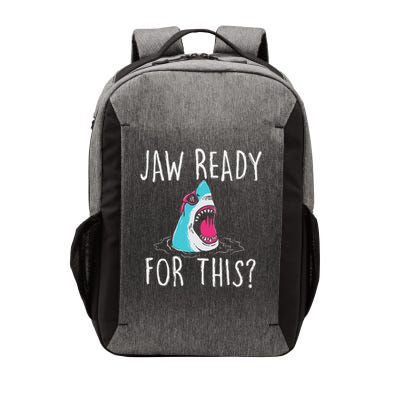 Jaw Ready For This Funny Shark Lover Ocean Wildlife Vector Backpack