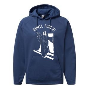 Jesus Rising From Tomb Funny Performance Fleece Hoodie