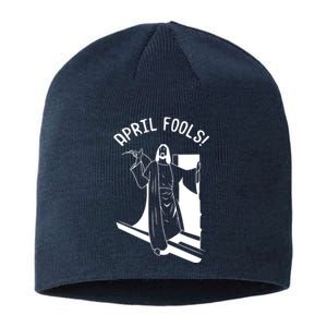 Jesus Rising From Tomb Funny Sustainable Beanie