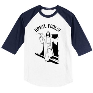 Jesus Rising From Tomb Funny Baseball Sleeve Shirt