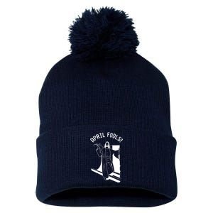 Jesus Rising From Tomb Funny Pom Pom 12in Knit Beanie