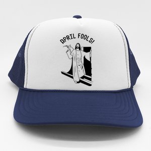 Jesus Rising From Tomb Funny Trucker Hat