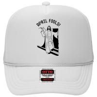 Jesus Rising From Tomb Funny High Crown Mesh Back Trucker Hat