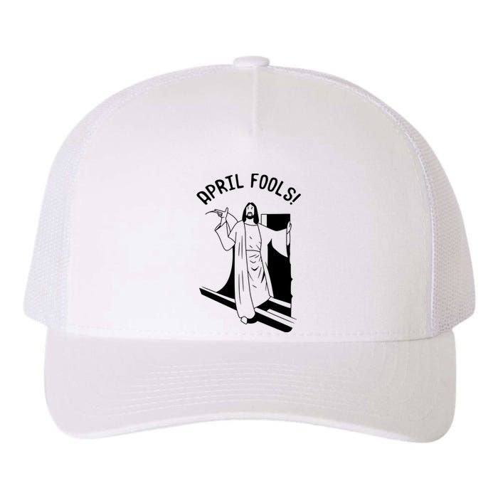 Jesus Rising From Tomb Funny Yupoong Adult 5-Panel Trucker Hat