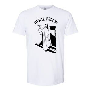 Jesus Rising From Tomb Funny Softstyle CVC T-Shirt