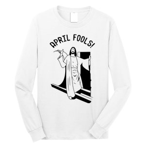 Jesus Rising From Tomb Funny Long Sleeve Shirt