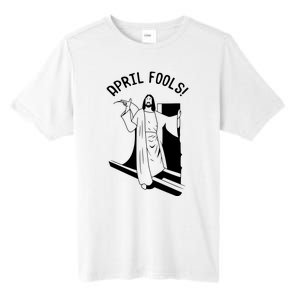 Jesus Rising From Tomb Funny Tall Fusion ChromaSoft Performance T-Shirt