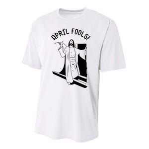 Jesus Rising From Tomb Funny Performance Sprint T-Shirt