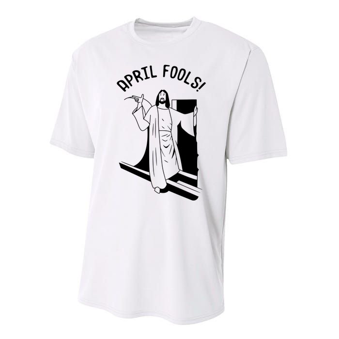 Jesus Rising From Tomb Funny Performance Sprint T-Shirt