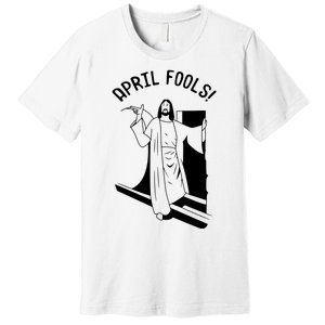 Jesus Rising From Tomb Funny Premium T-Shirt