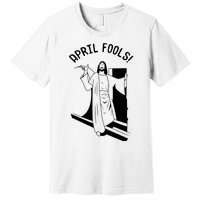 Jesus Rising From Tomb Funny Premium T-Shirt