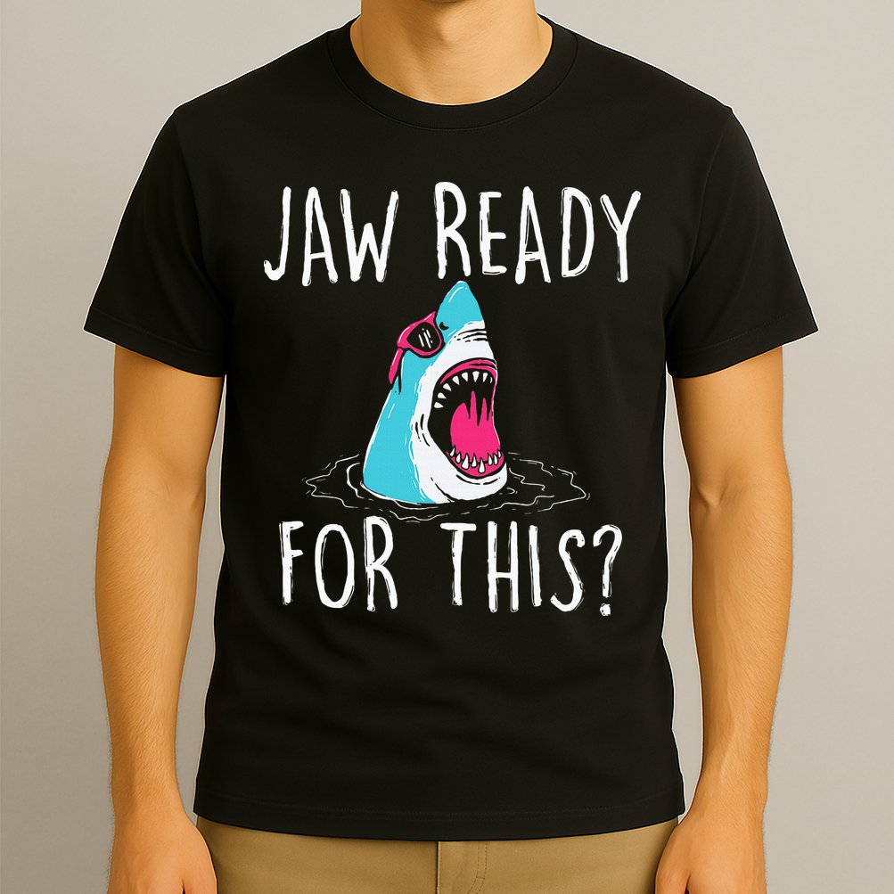 Jaw Ready For This Funny Shark Lover Ocean Wildlife T-Shirt