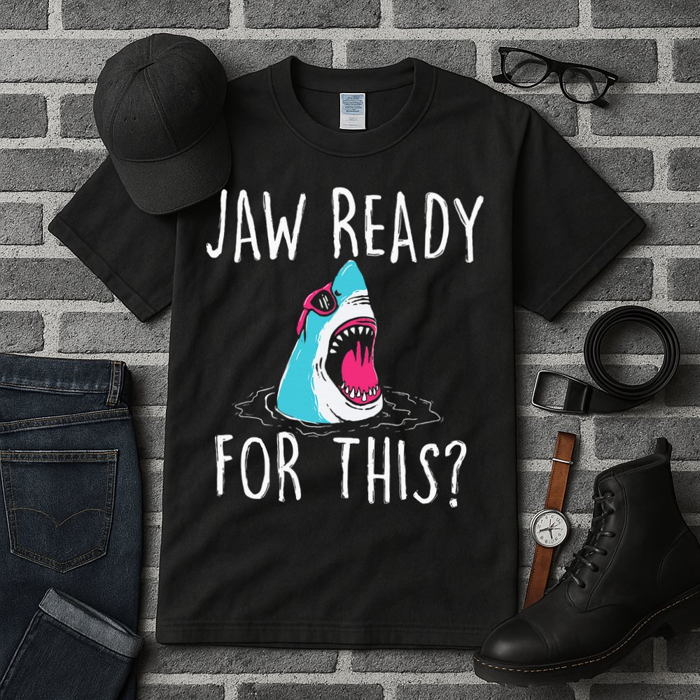 Jaw Ready For This Funny Shark Lover Ocean Wildlife Tall T-Shirt