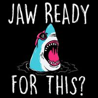 Jaw Ready For This Funny Shark Lover Ocean Wildlife Drawstring Bag