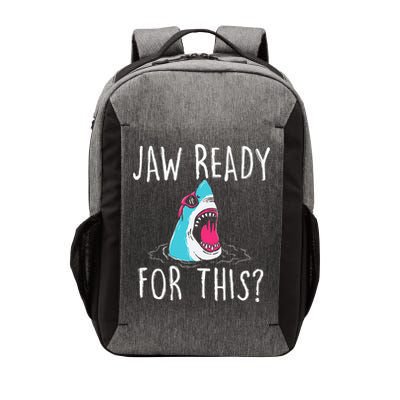 Jaw Ready For This Funny Shark Lover Ocean Wildlife Vector Backpack
