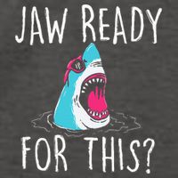 Jaw Ready For This Funny Shark Lover Ocean Wildlife Vector Backpack