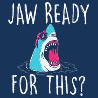 Jaw Ready For This Funny Shark Lover Ocean Wildlife Infant Baby Jersey Bodysuit