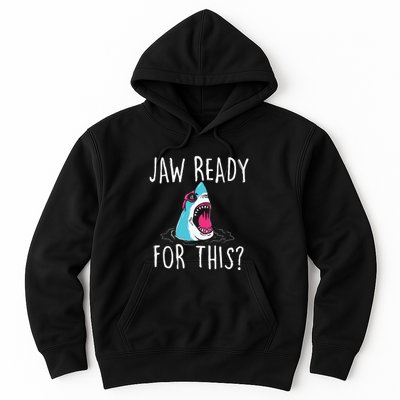 Jaw Ready For This Funny Shark Lover Ocean Wildlife Hoodie