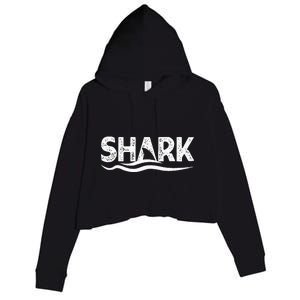 Jaw Ready For This Shark Fin Lovers Ocean Crop Fleece Hoodie