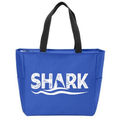 Jaw Ready For This Shark Fin Lovers Ocean Zip Tote Bag