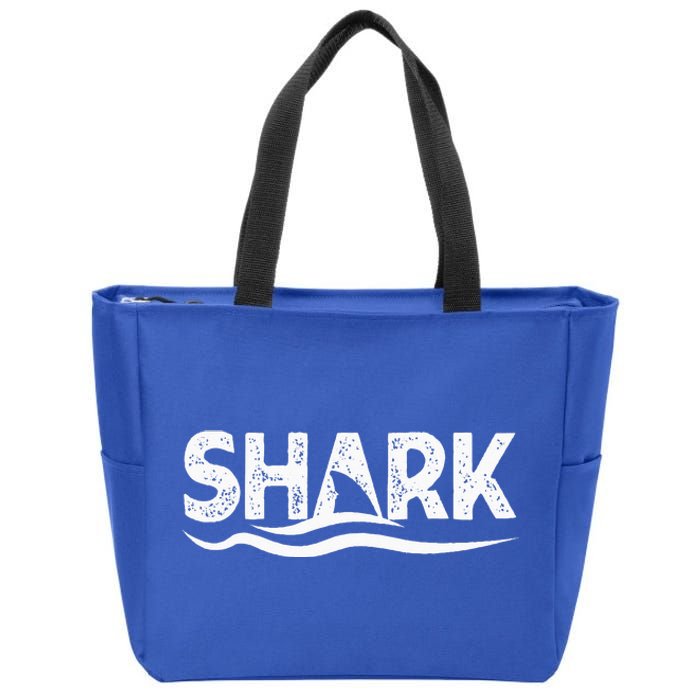 Jaw Ready For This Shark Fin Lovers Ocean Zip Tote Bag