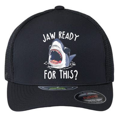 Jaw Ready For This Shark Week Flexfit Unipanel Trucker Cap