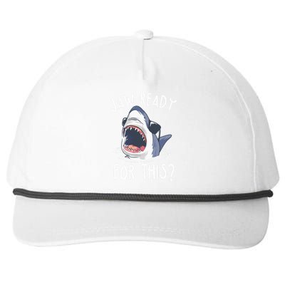 Jaw Ready For This Shark Week Snapback Five-Panel Rope Hat